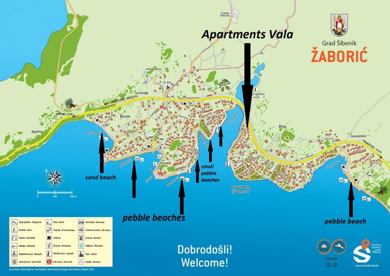Apartments Vala Zaboric - With Boat Mooring Bagian luar foto